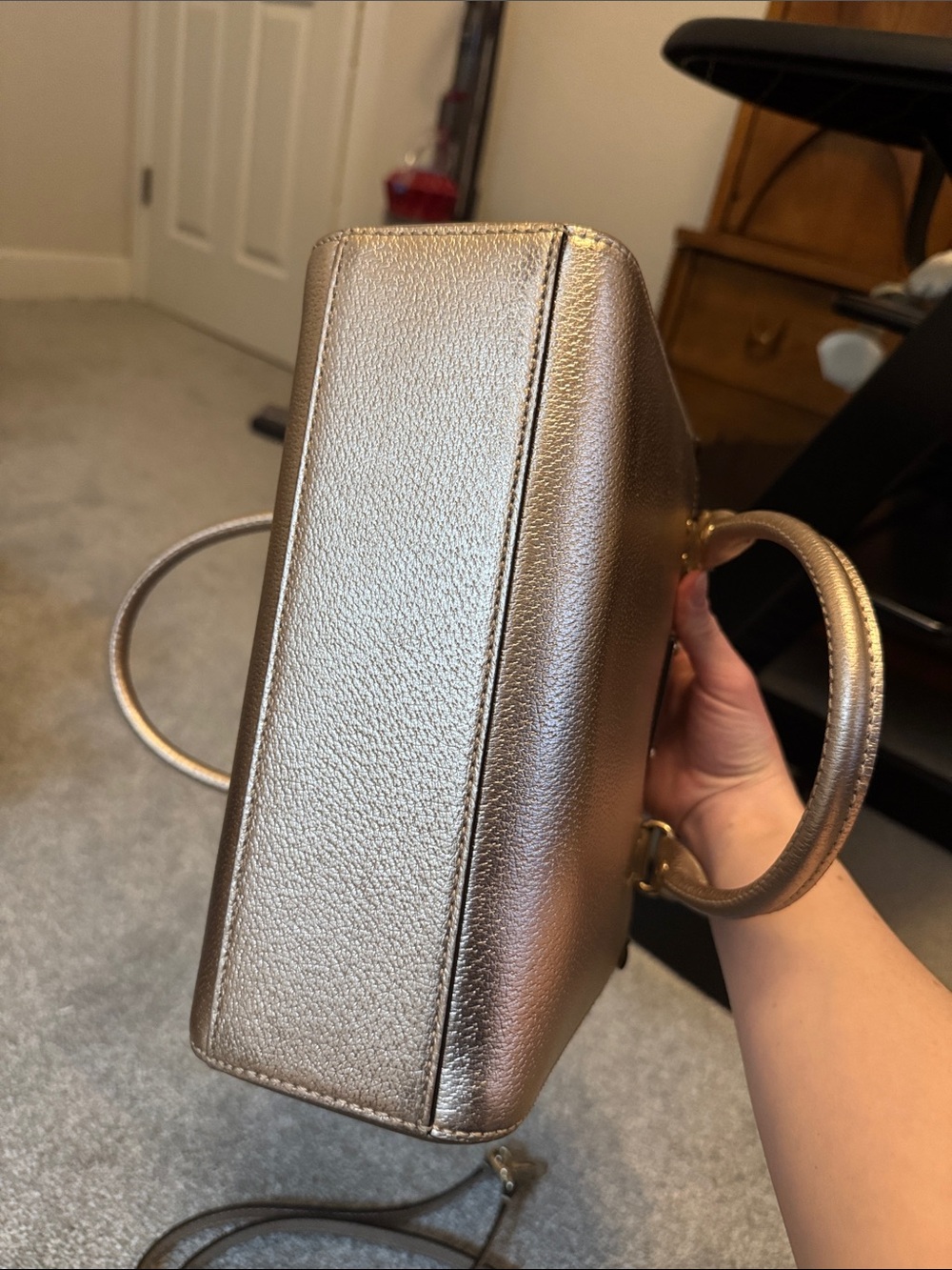 kate spade Metallic rose Gold Small Satchel - Picture 4 of 8